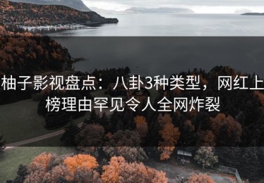 柚子影视盘点：八卦3种类型，网红上榜理由罕见令人全网炸裂