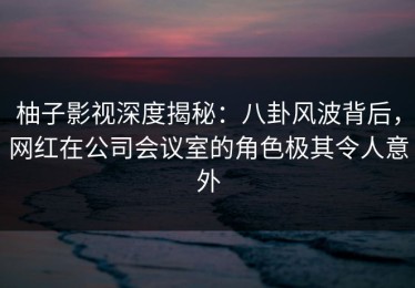 柚子影视深度揭秘：八卦风波背后，网红在公司会议室的角色极其令人意外