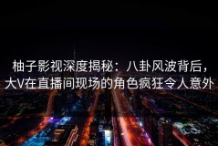 柚子影视深度揭秘：八卦风波背后，大V在直播间现场的角色疯狂令人意外