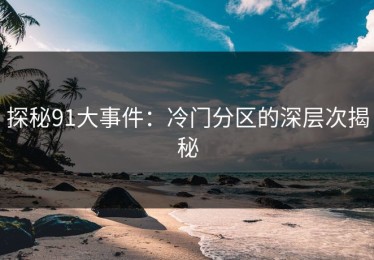 探秘91大事件：冷门分区的深层次揭秘